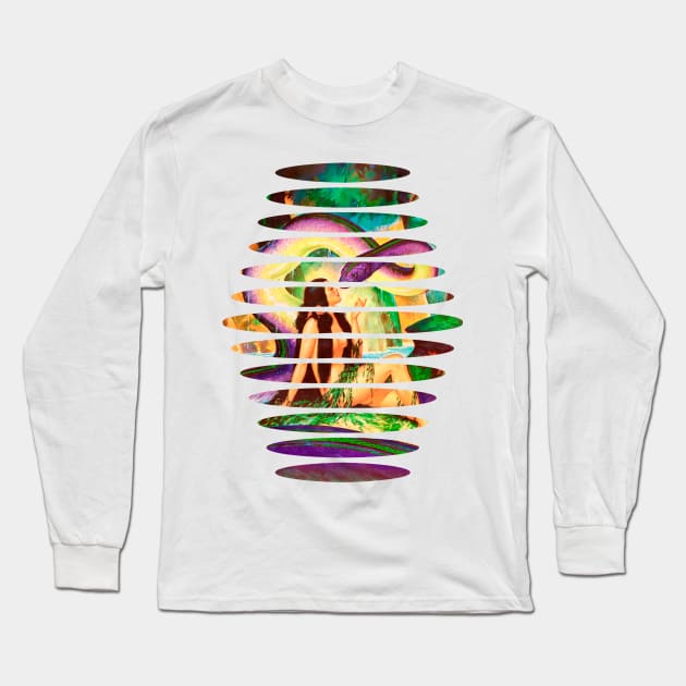 girl pin up viper snake retro comic vintage Long Sleeve T-Shirt by REVISTANGO